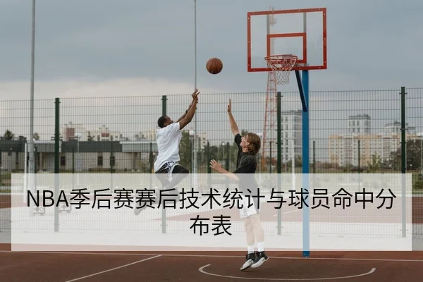 NBA季后赛赛后技术统计与球员命中分布表